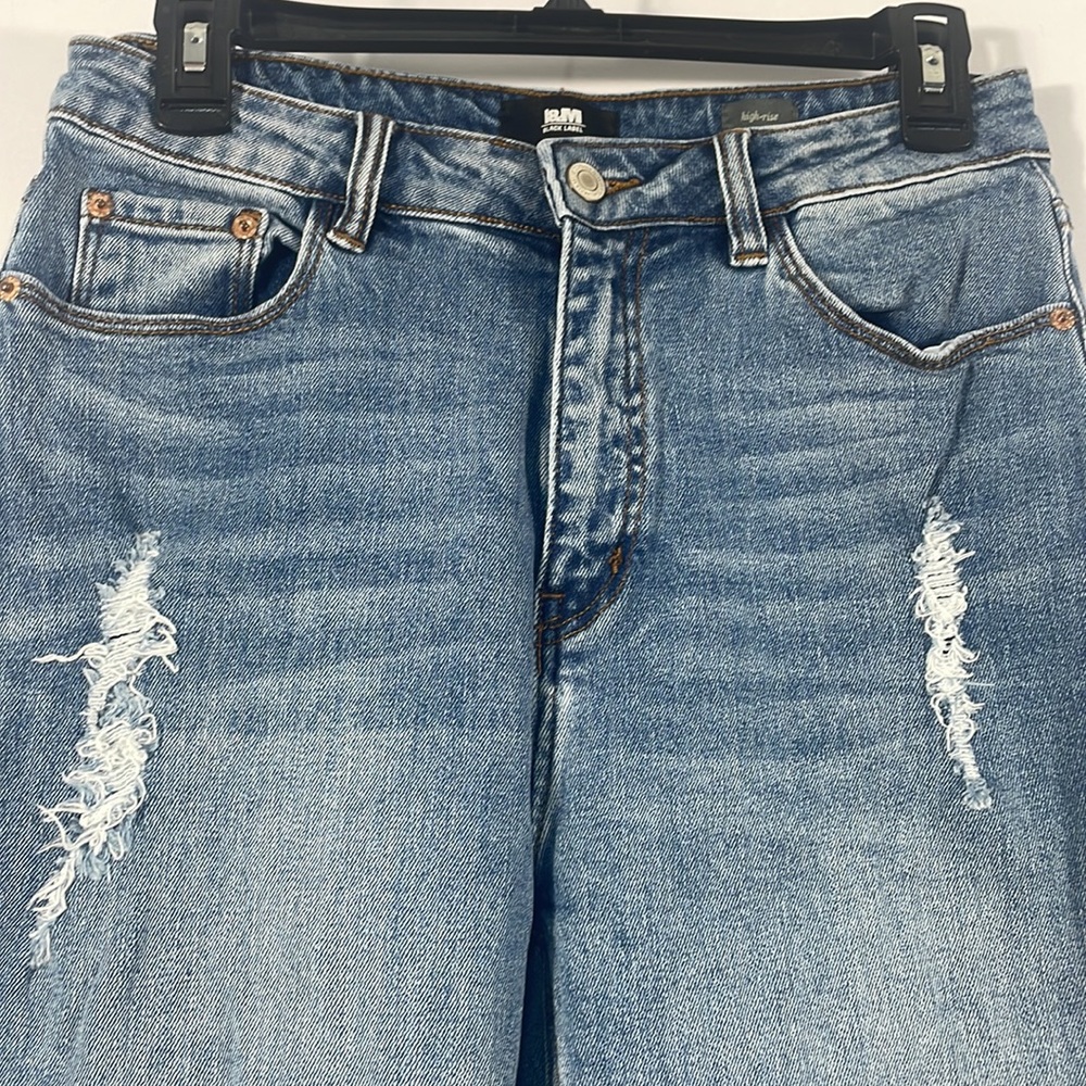 I & M Black Label High Rise Blue Denim Jeans, size 9, Mom Jeans, - Picture 3 of 12